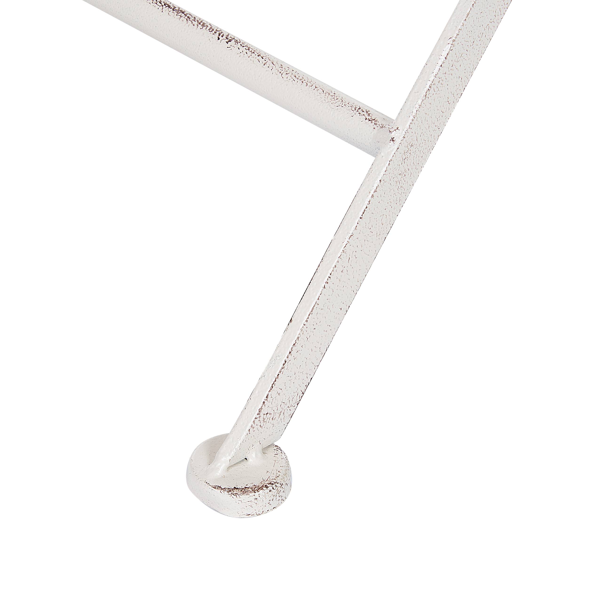 Beliani - Chaise de jardin Métal Blanc SCAFA - Beliani - Imagen 9