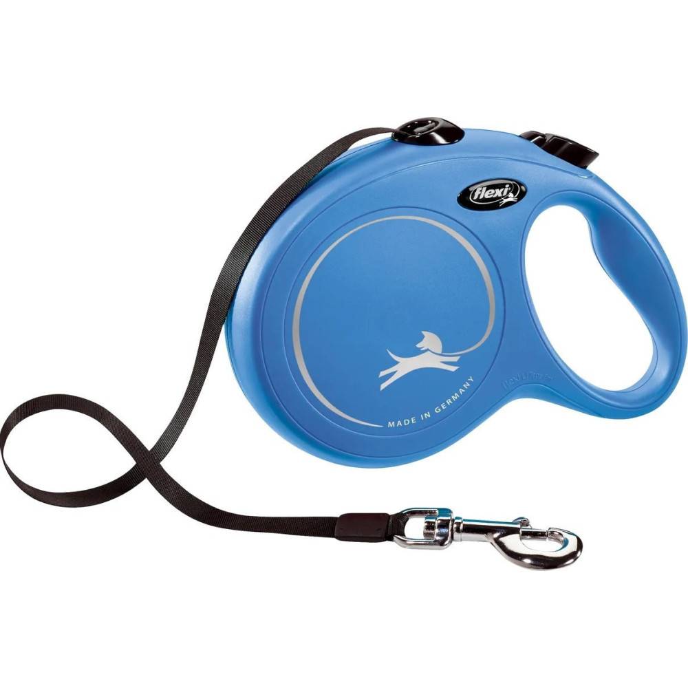 Flexi - Laisse sangle 8 mètres L Max 50 KG bleu laisse pour chien - Image 1