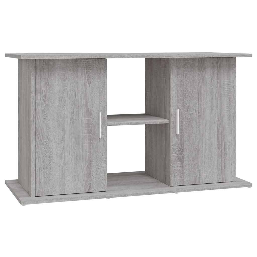 Meuble pour Aquarium Bois d'ingénierie avec Rangement Pratique Sonoma Gris 101 cm - ComfortXL Outdoor Living - Image 2