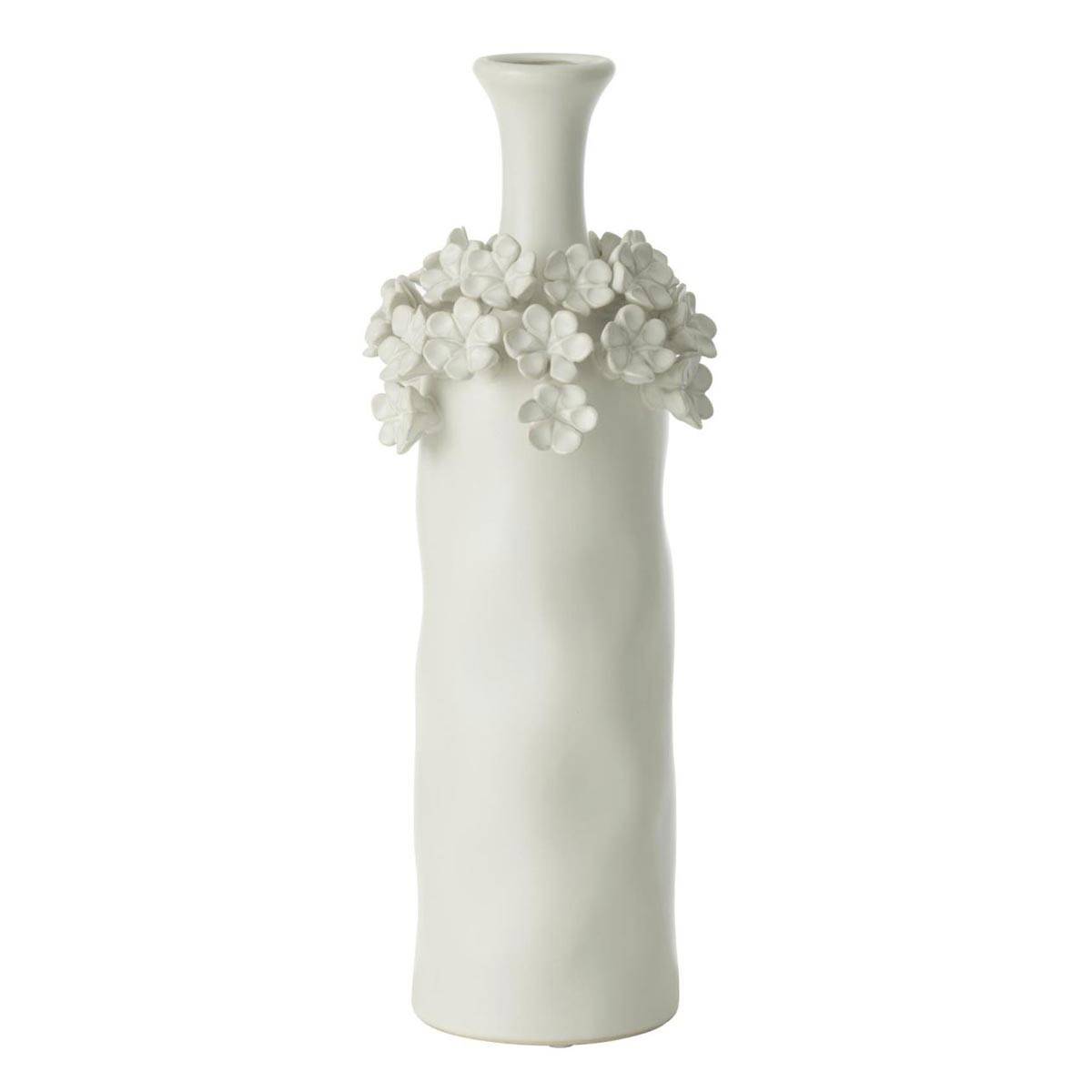 Vase Fleur en Céramique "Yucca" 40cm Blanc - Image 1