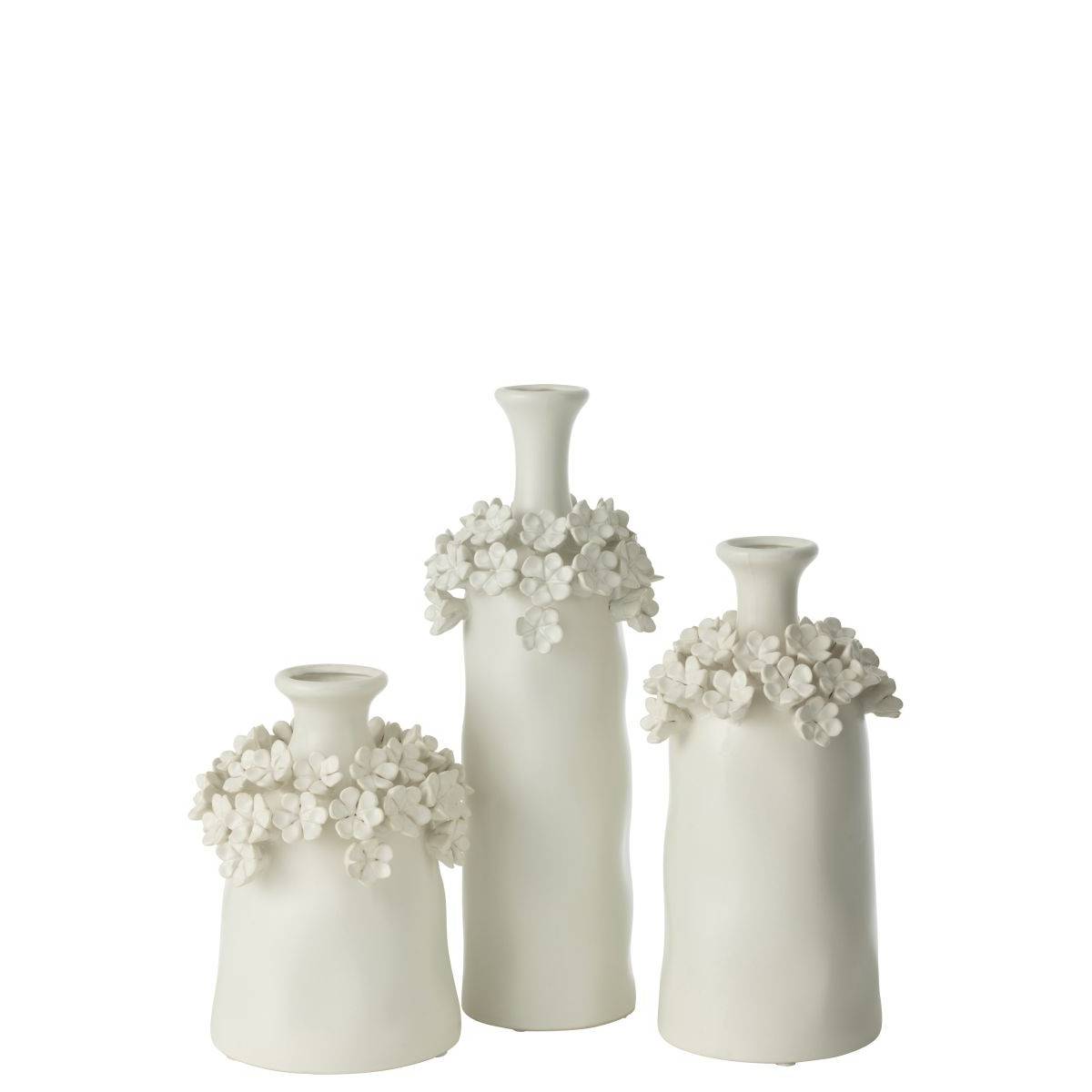 Vase Fleur en Céramique "Yucca" 40cm Blanc - Image 2