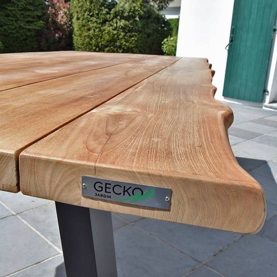 Table en teck massif 240 cm, Mucen - Gecko Jardin - Imagen 4