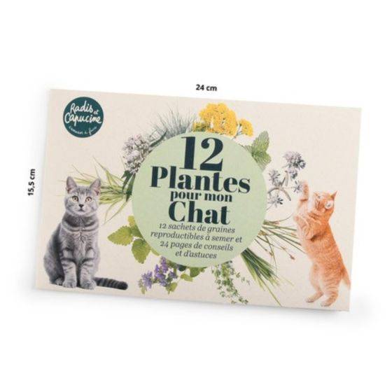 Radis et Capucine - Radis et Capucine - Enveloppe 12 sachets -Jardiner pour mon chat - Imagen 1
