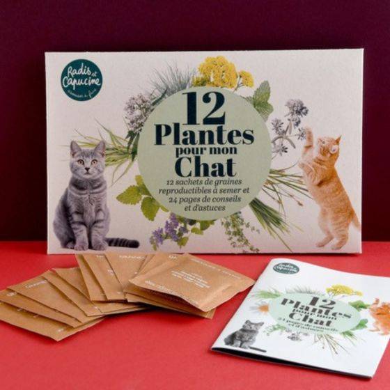 Radis et Capucine - Radis et Capucine - Enveloppe 12 sachets -Jardiner pour mon chat - Imagen 4