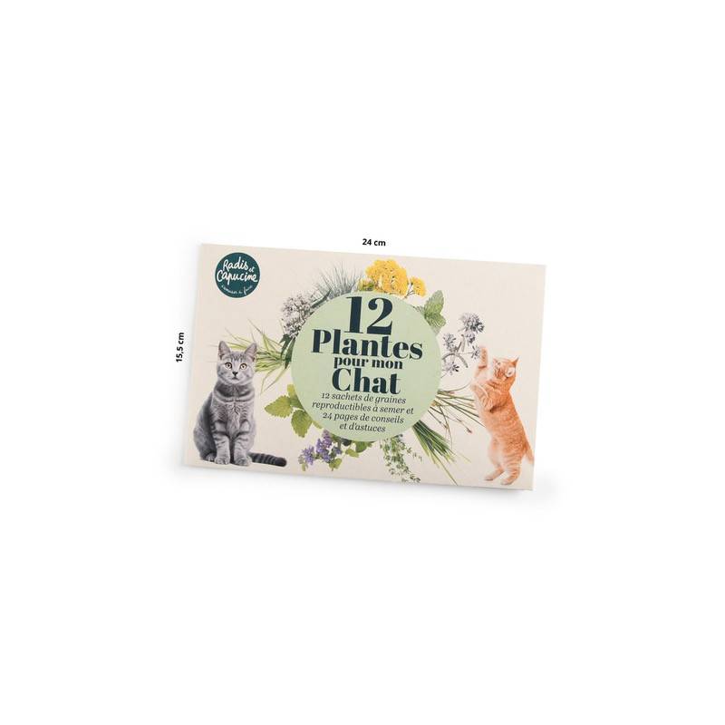 Radis et Capucine - Radis et Capucine - Enveloppe 12 sachets -Jardiner pour mon chat - Imagen 6