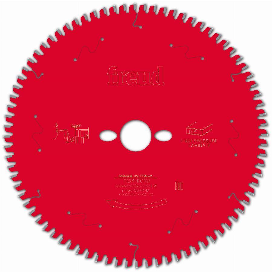 Lame pour scie circulaire portative FREUD - Ø254 2,8/1,8 AL30 Z80 TP -3° - F03FS09874 -FR24H001M - Imagen 1