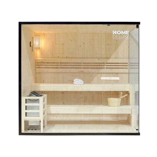 Sauna traditionnel HOME DELUXE SHADOW XL - 200 x 190 cm pour 5 personnes - Image 1