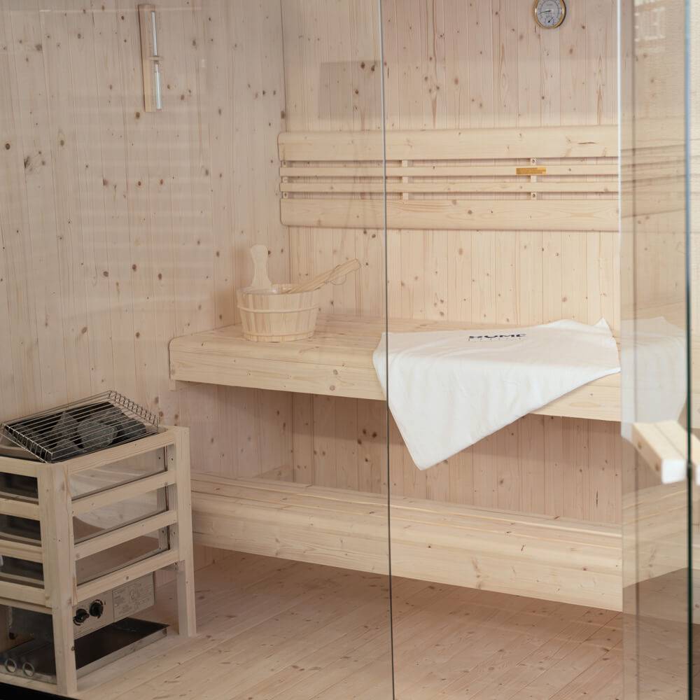 Sauna traditionnel HOME DELUXE SHADOW XL - 200 x 190 cm pour 5 personnes - Imagen 5