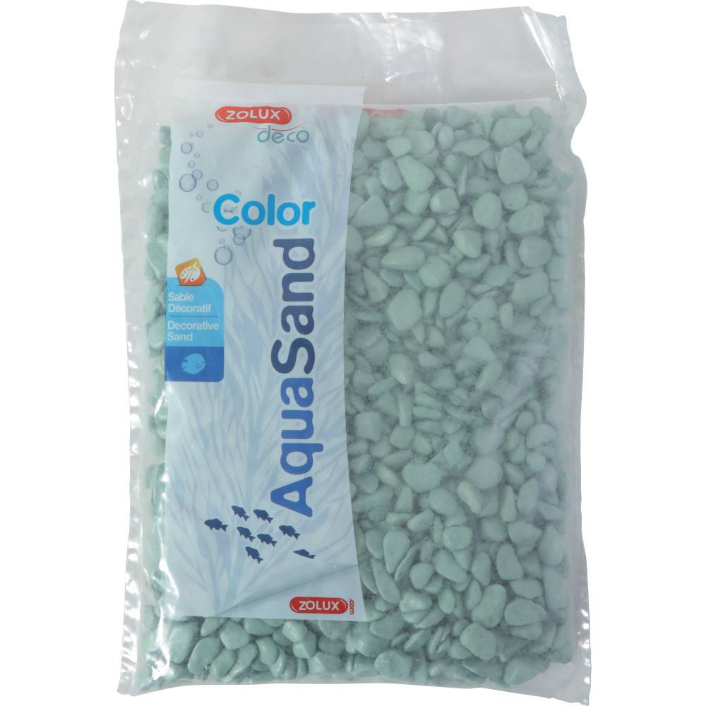 Zolux - Gravier aqua Sand ekaï vert 5/12 mm sac de 1 kg aquarium - Imagen 2