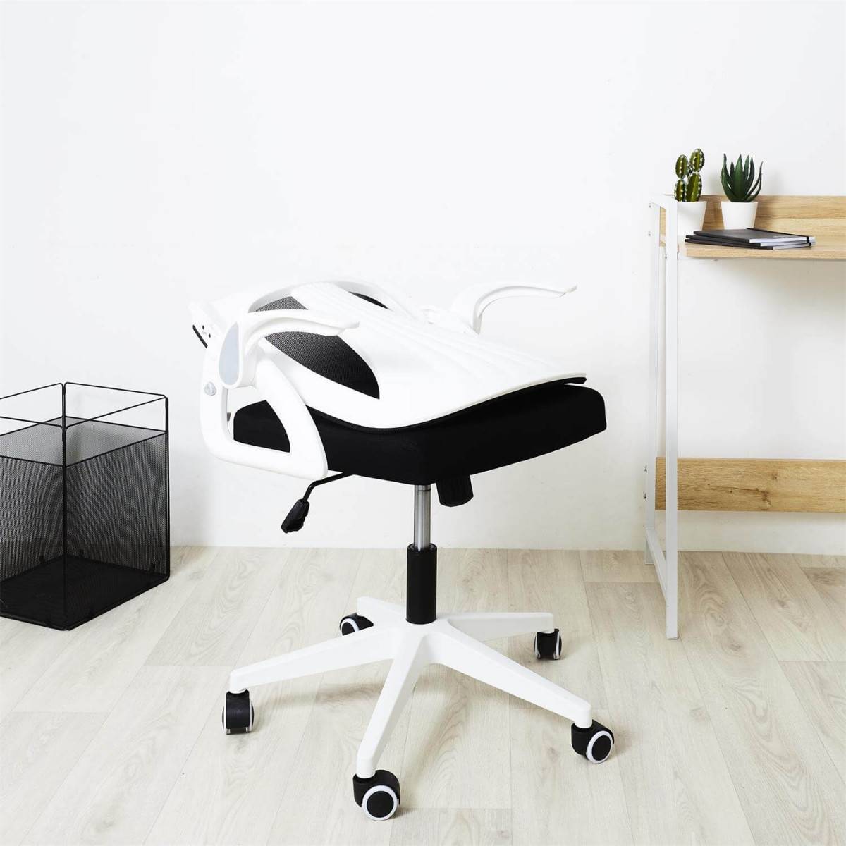 ALTOBUY - Fauteuil de Bureau Rabattable Noir et Blanc - QUICK - Image 2
