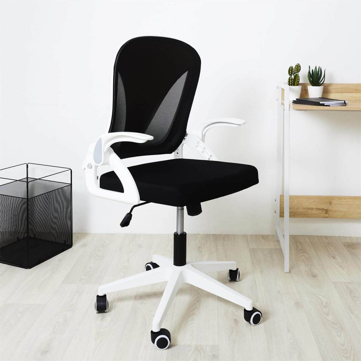 ALTOBUY - Fauteuil de Bureau Rabattable Noir et Blanc - QUICK - Image 9
