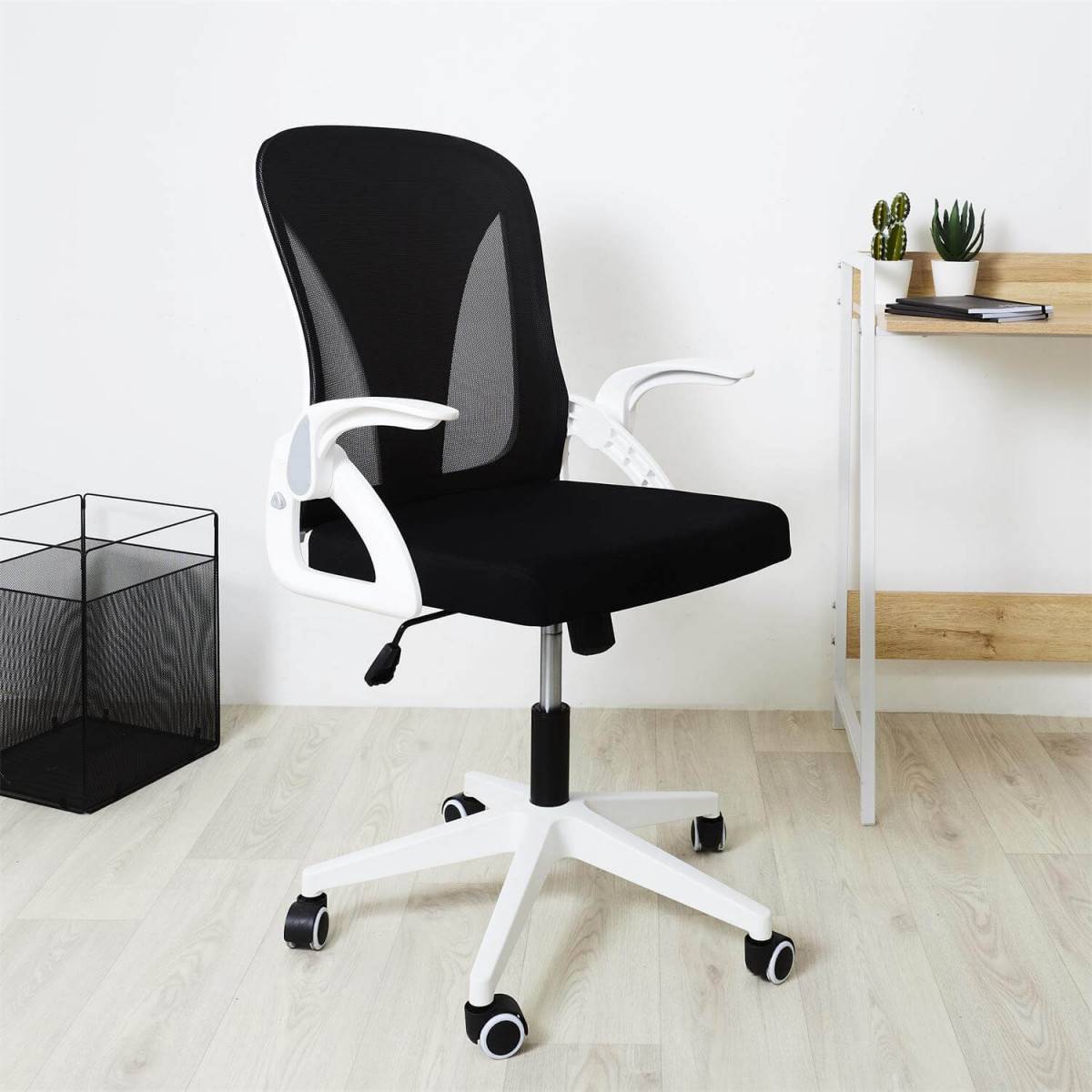 ALTOBUY - Fauteuil de Bureau Rabattable Noir et Blanc - QUICK - Image 8