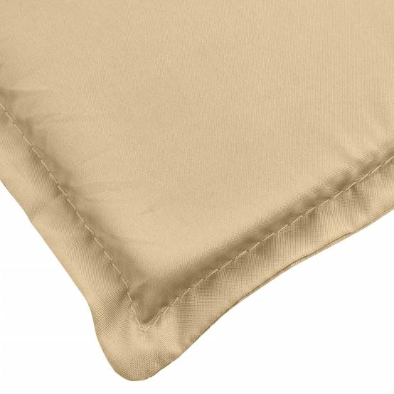 Lot de 6 Coussins Dossier Haut Tissu Polyester Anti-glisse pour Chaise de Jardin Beige Mélangé 120x50cm – ComfortXL Outdoor Living - Image 9