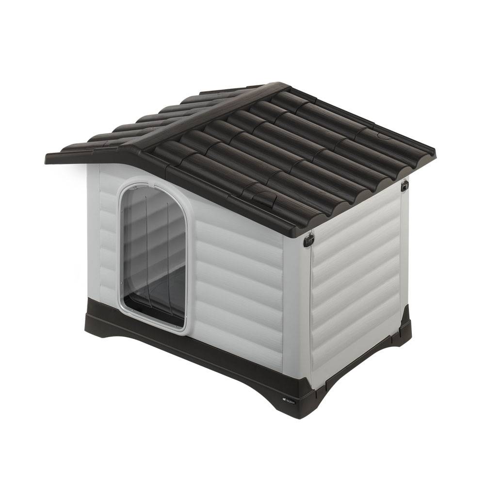 Ferplast - Ferplast Porte pour niche chiens modèle DOGVILLA 90, porte pour niches d'extérieur, habitat pour chiens, PVC transparent anti-pluie, vent, froid, 23,6 - Image 2