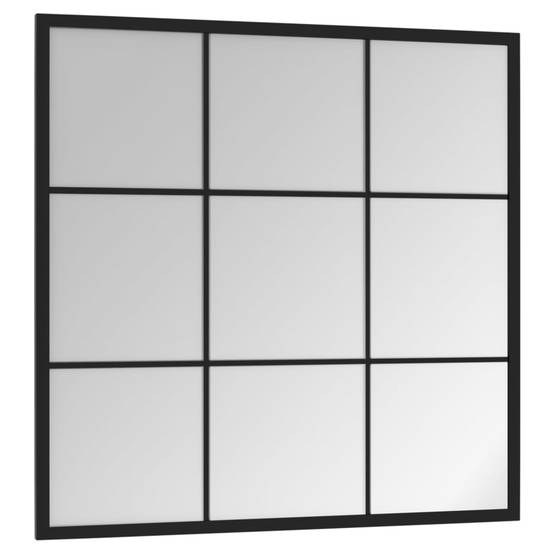 Maison Chic - Miroir mural - Miroir décoratif noir 60x60 cm métal - Image 3