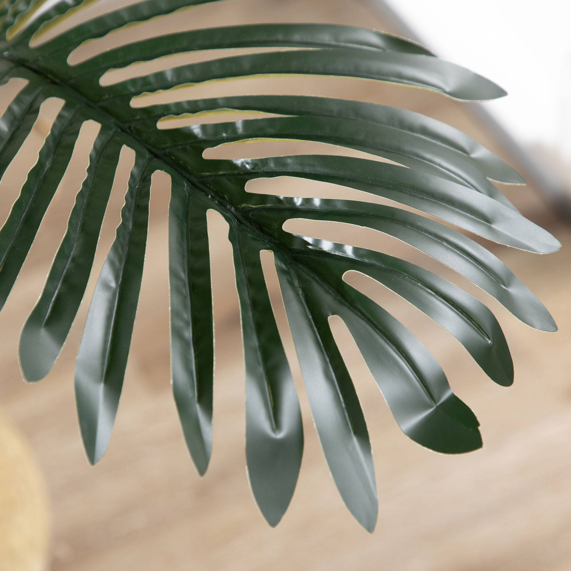 Palmier areca artificiel plastique vert 19.5 x 19.5 x 190 cm - PANGIVO - Image 9