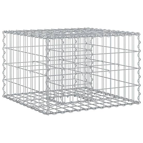 Lit surélevé gabion Acier galvanisé Argenté 60 x 60 x 40 cm - PANGIVO - Image 2