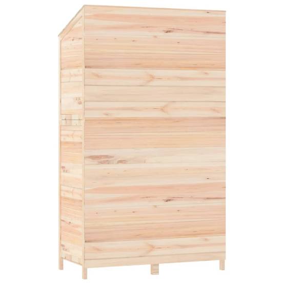 Abri de jardin 0.53m² - Cabane de jardin - Remise de jardin 102x52x174,5 cm Bois de sapin solide MP667 MAISON CHIC - Image 6
