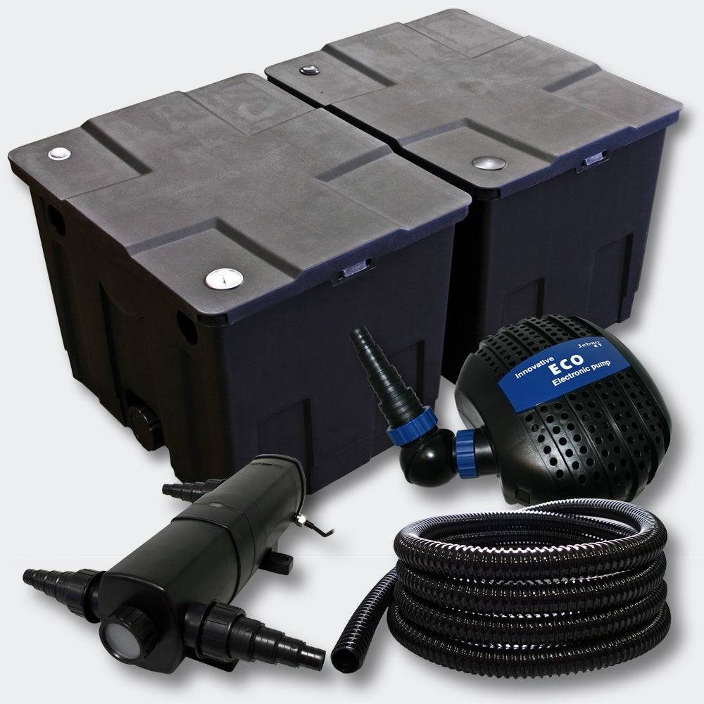 Helloshop26 - Kit de filtration de bassin Bio Filtre 60000l Pompe éco UVC 36 Watts