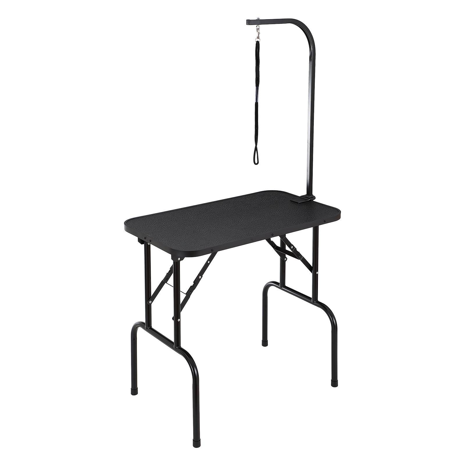VEVOR Table toilettage chien pliable 807,7x459,7 mm, charge 99,8 kg, 1 potence. Pour petits/moyens chiens. - Image 1