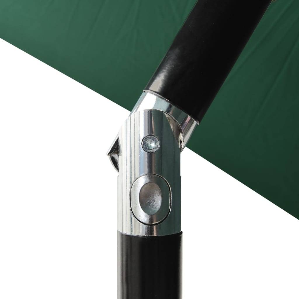 Helloshop26 - Parasol mobilier de jardin à 3 niveaux avec mât en aluminium 2 m vert - Imagen 6