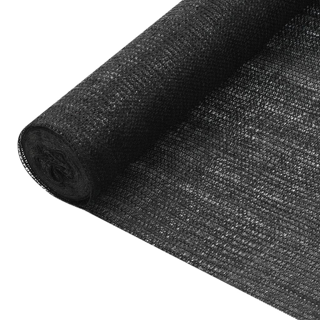 Helloshop26 - Filet brise-vue 1,2x10 m PEHD 75 g/m² noir - Imagen 1