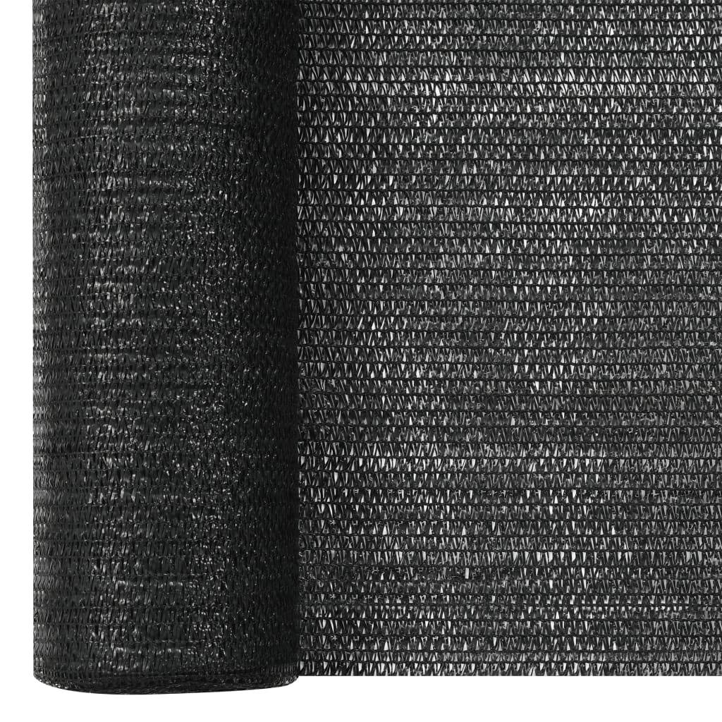 Helloshop26 - Filet brise-vue 1,2x10 m PEHD 75 g/m² noir - Imagen 3