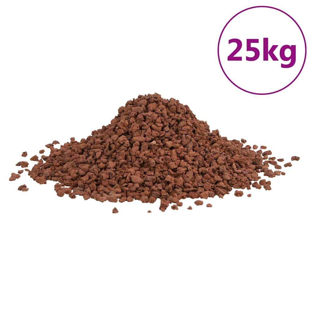 Roches Volcaniques pour Aquarium Jardin Substrat Filtrant 25 kg Rouge 5-8 mm - ComfortXL Outdoor Living - Image 2