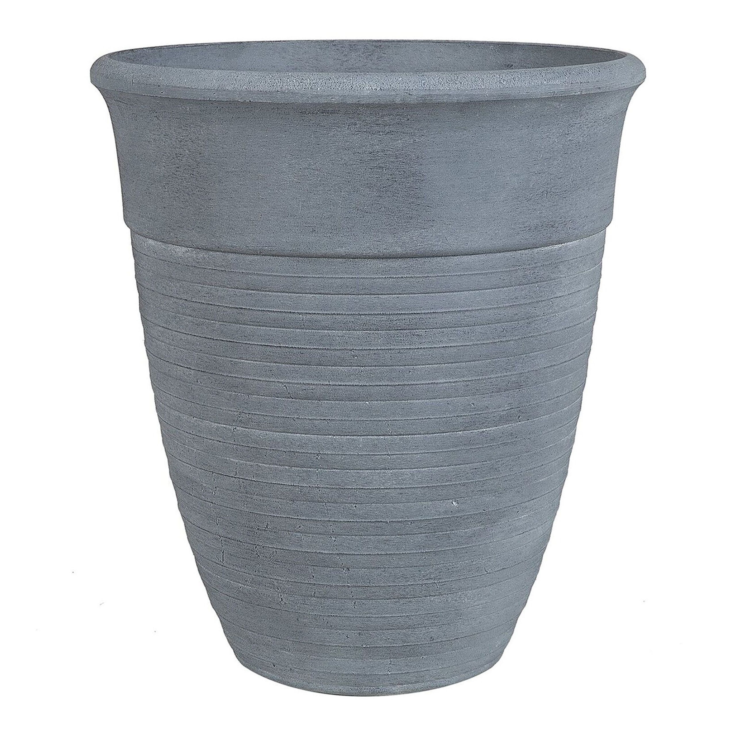 Cache-pot d'extérieur Fibre d'argile Gris KATALIMA - Beliani - Image 3