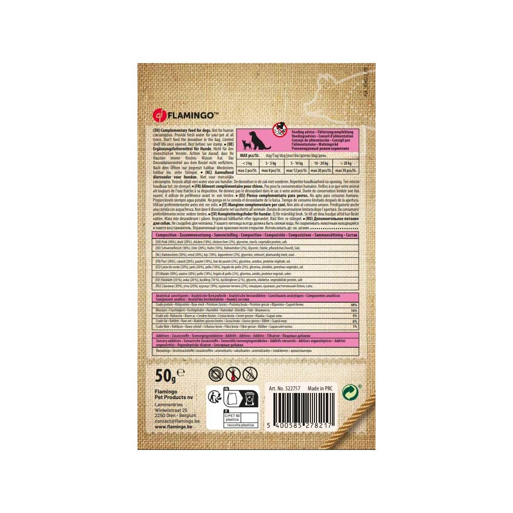 Friandises lanières de bacon 50 g pour chien - Image 3