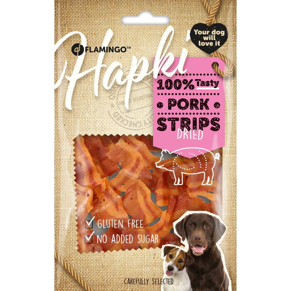 Friandises lanières de bacon 50 g pour chien - Image 1