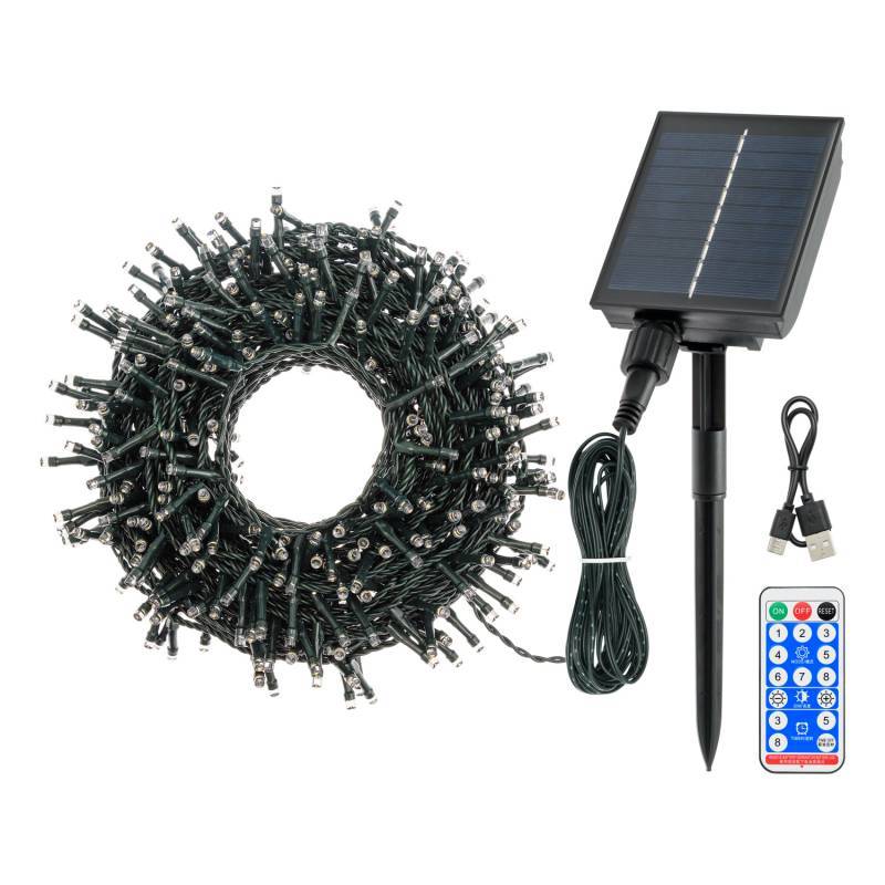 Lotti - Guirlande lumineuse solaire 20M 400 LED blanc chaud câble vert SMART Connect  Lotti - Imagen 3