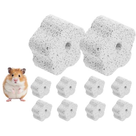 Pierre molaire jouet en pumice pour hamsters et petits animaux DtopbuyAge - Image 1