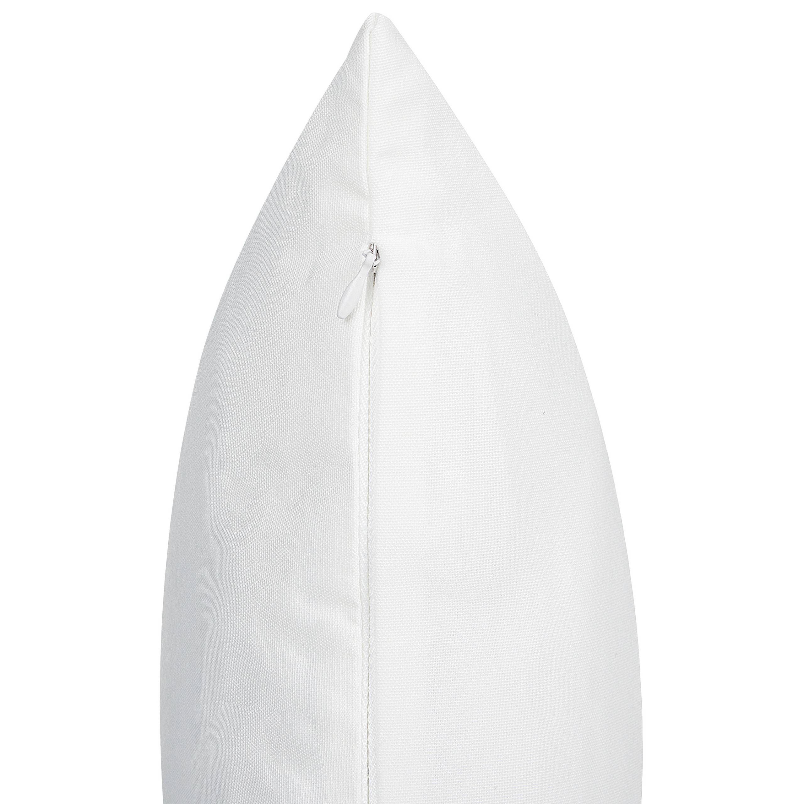 Beliani - 2 Coussins Décoratifs de Jardin Tissu Blanc à Motif de Feuilles 45 x 45 cm Très Confortable pour l'Extérieur ou Intérieur Housses Amovibles - Imagen 6