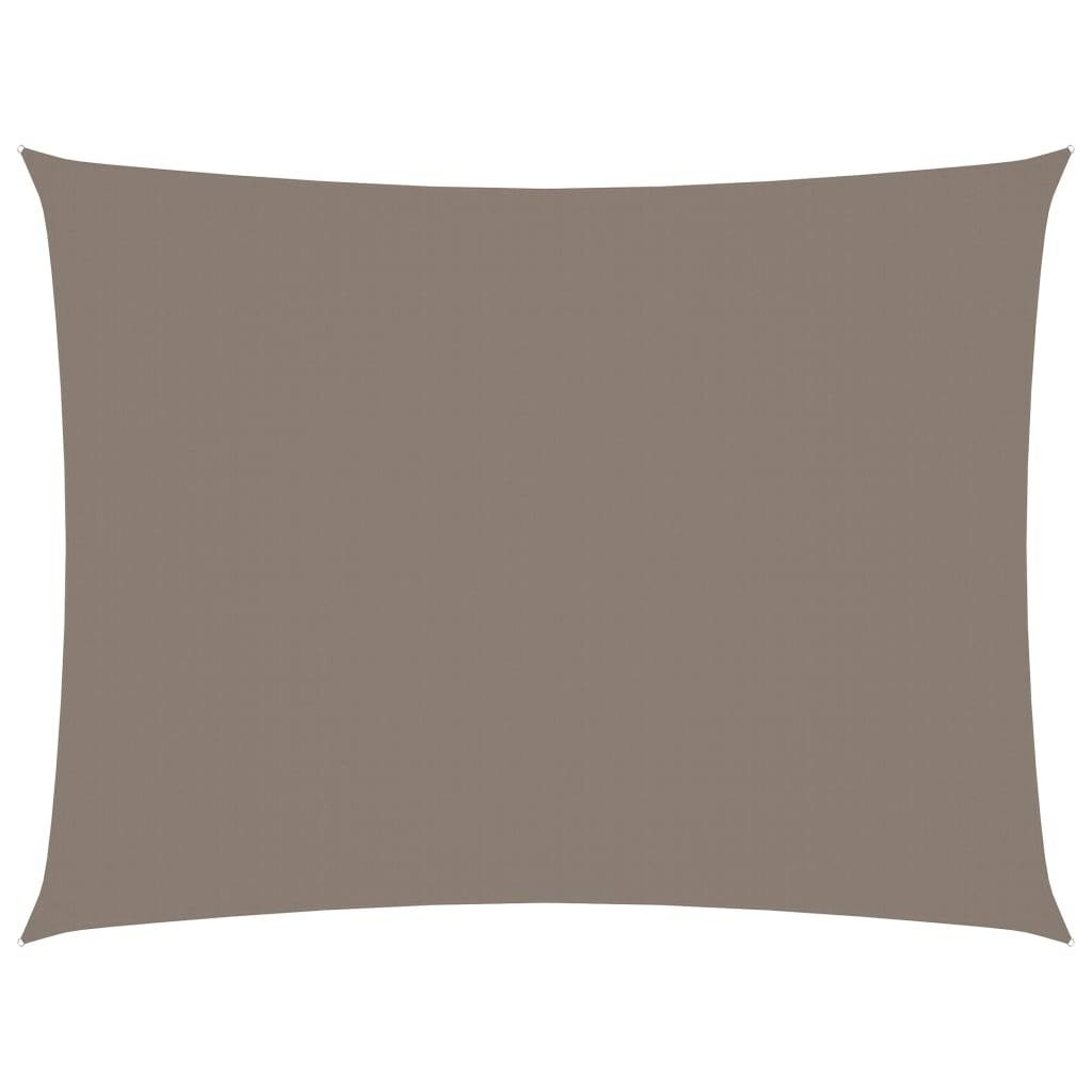 Helloshop26 - Voile toile d'ombrage parasol tissu oxford rectangulaire 6 x 7 m taupe - Imagen 2
