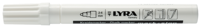 Marqueur craie liquide blanc pointe 2-4 OMYACOLOR - 4410001