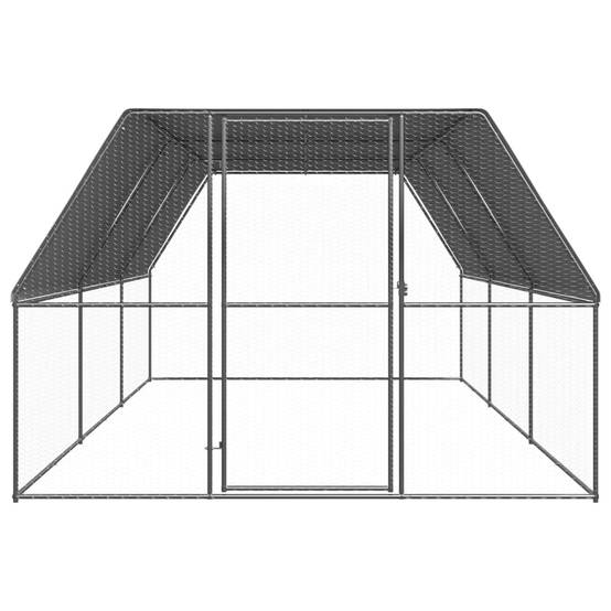Vidaxl - Poulailler d'extérieur 3x6x2 m Acier galvanisé vidaXL 3154377 - Image 6
