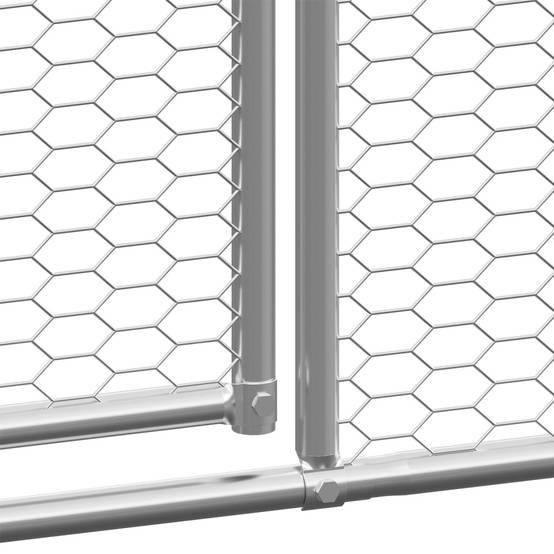 Vidaxl - Poulailler d'extérieur 3x6x2 m Acier galvanisé vidaXL 3154377 - Image 4