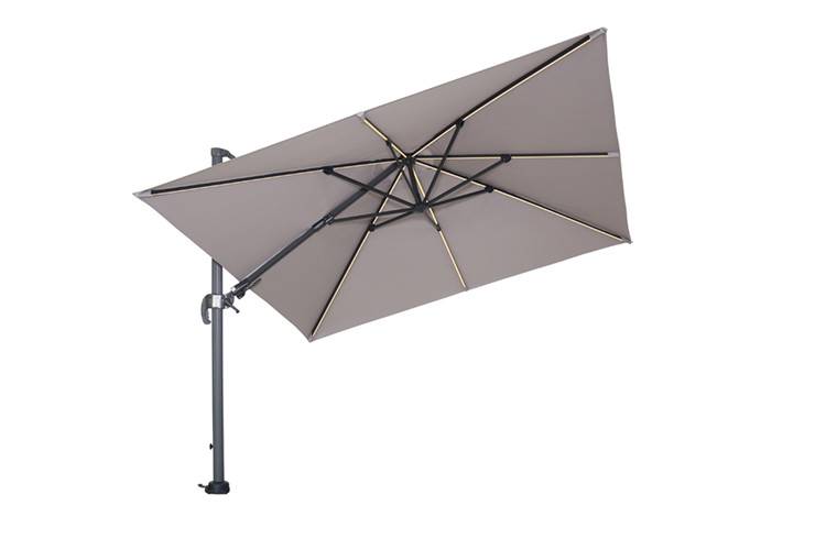 Garden Impressions - Parasol Hawaii Lumen 300x300 - noir charbon/sable - Garden Impressions - Imagen 3