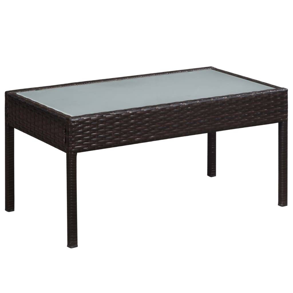 Vidaxl - Salon de jardin 5 pcs avec coussins Résine tressée Marron vidaXL 44184 - Imagen 6