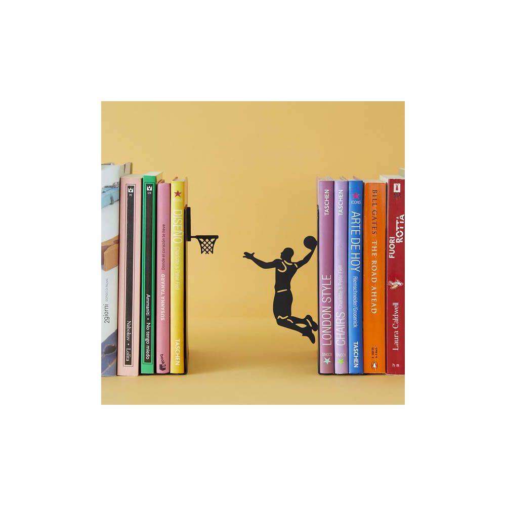 Balvi - Serre-livres en métal noir Sport Basketteur - Imagen 3