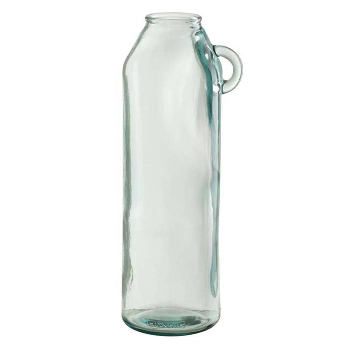 J-Line - Vase Cylindrique Design "Anse" 45cm Transparent