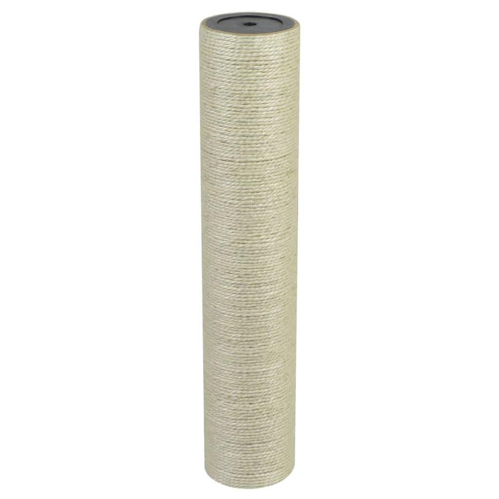 Grattoir pour chat sisal beige 8 x 8 x 40 cm - PANGIVO - Image 1