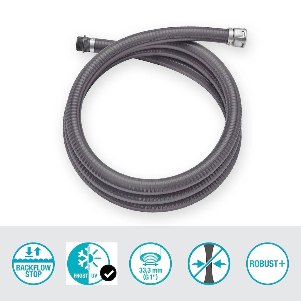 Gardena - Extension de tuyau d’aspiration 25 mm (1”) – 4 m – Raccord métallique G1” - Image 3