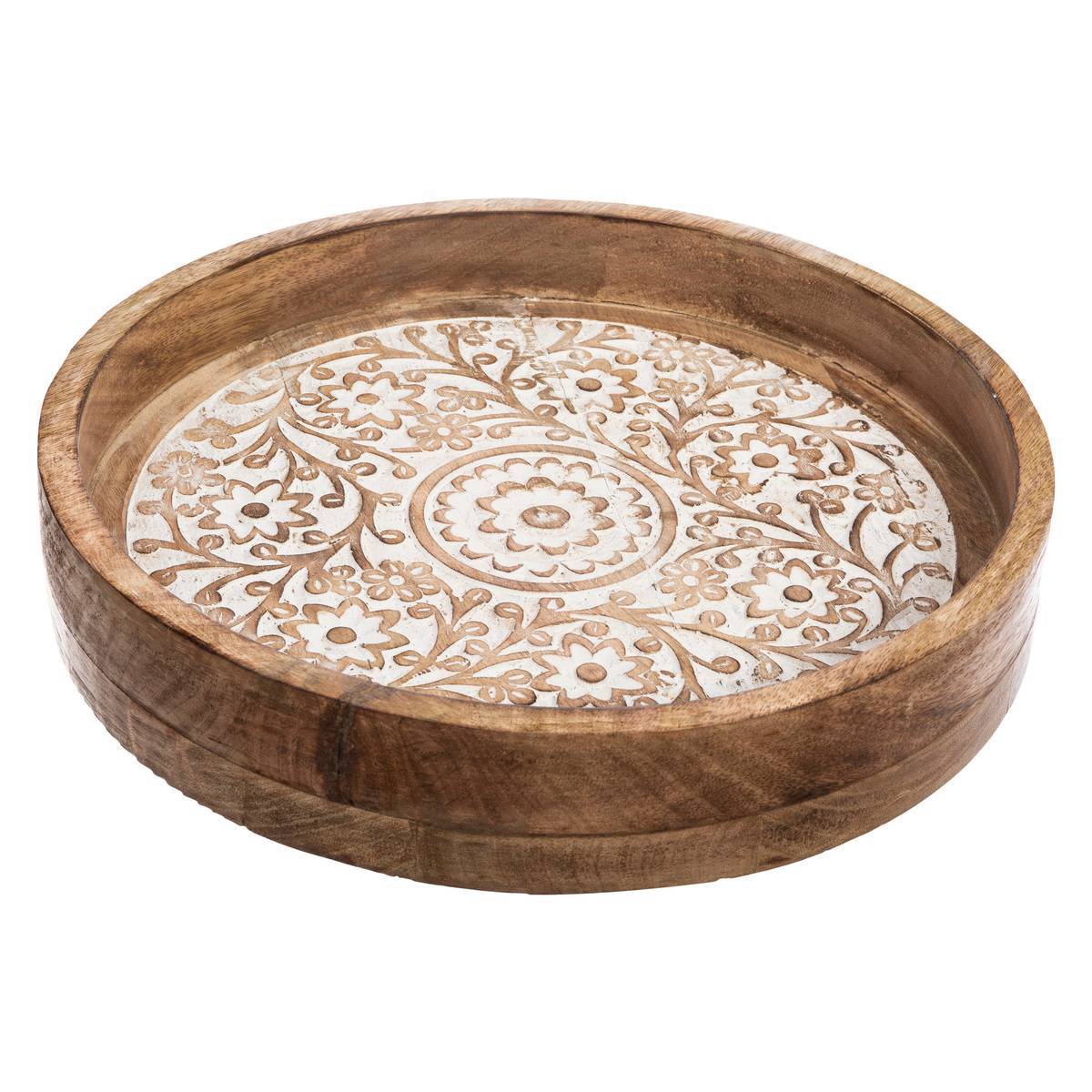 Atmosphera - Set de 2 plateaux "Ritual" manguier - Atmosphera Créateur d'intérieur - Image 3