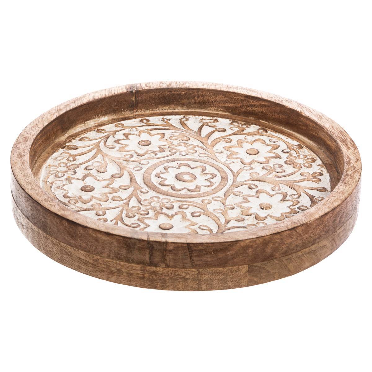 Atmosphera - Set de 2 plateaux "Ritual" manguier - Atmosphera Créateur d'intérieur - Image 2