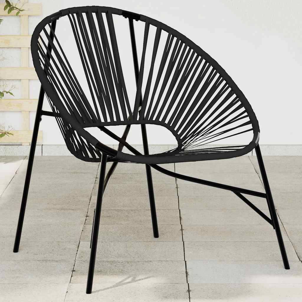 PANGIVO - Chaise œuf de jardin noir résine tressée 77 x 68,5 x 82 cm - PANGIVO - Image 1