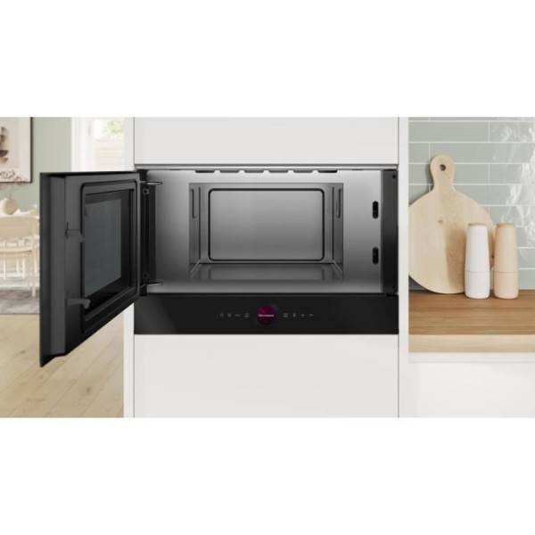 Bosch - Micro-ondes simple encastrable - BOSCH SER8 - BFL7221B1 - Noir - 21 L - 38,2 x 59,4 x 31,8 cm - Image 4