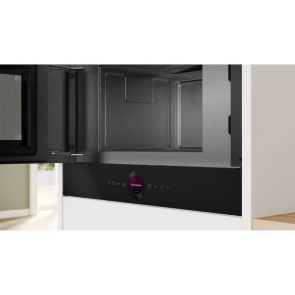 Bosch - Micro-ondes simple encastrable - BOSCH SER8 - BFL7221B1 - Noir - 21 L - 38,2 x 59,4 x 31,8 cm - Image 3