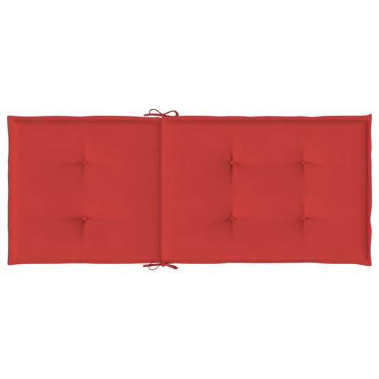 PANGIVO - Coussins de chaise de jardin dossier haut polyester rouge 120 x 50 x 3 cm, poids:2.8kg - PANGIVO - Image 7